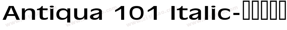 Antiqua 101 Italic字体转换
